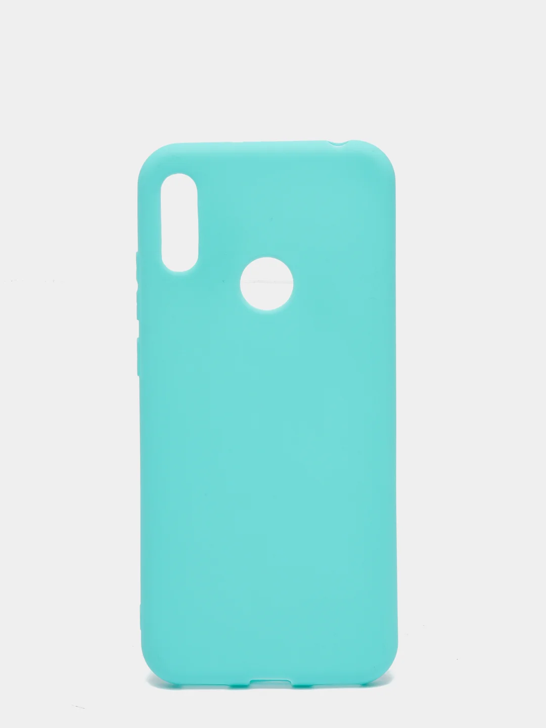 Бирюзовый чехол для Huawei Honor 8A/Y6 2019 силиконовый матовый однотонный