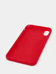 Багровый чехол для Apple iPhone XS Max силиконовый, матовый, однотонный