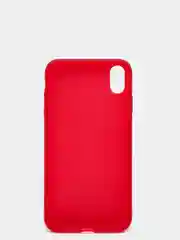 Багровый чехол для Apple iPhone XS Max силиконовый, матовый, однотонный