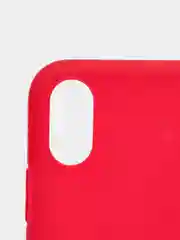Багровый чехол для Apple iPhone XS Max силиконовый, матовый, однотонный