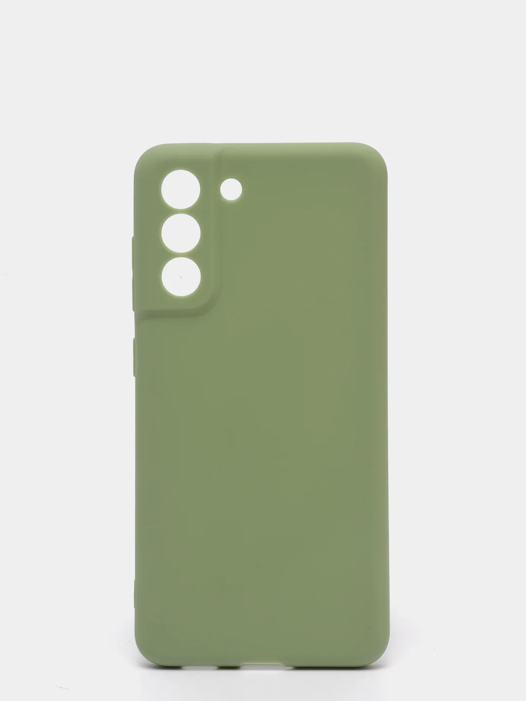 Оливковый чехол для Samsung G990B/S21 FE, силиконовый