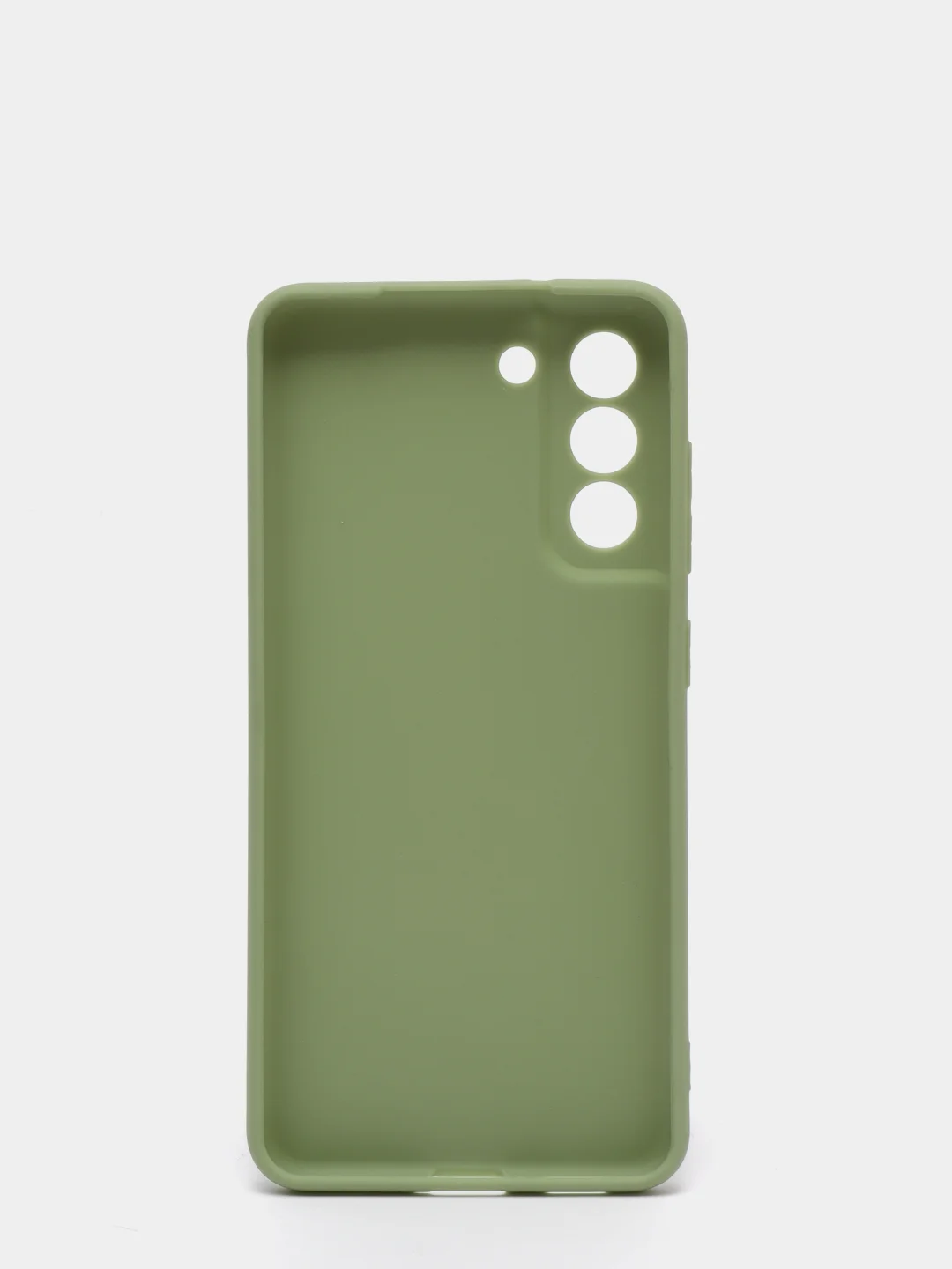 Оливковый чехол для Samsung G990B/S21 FE, силиконовый