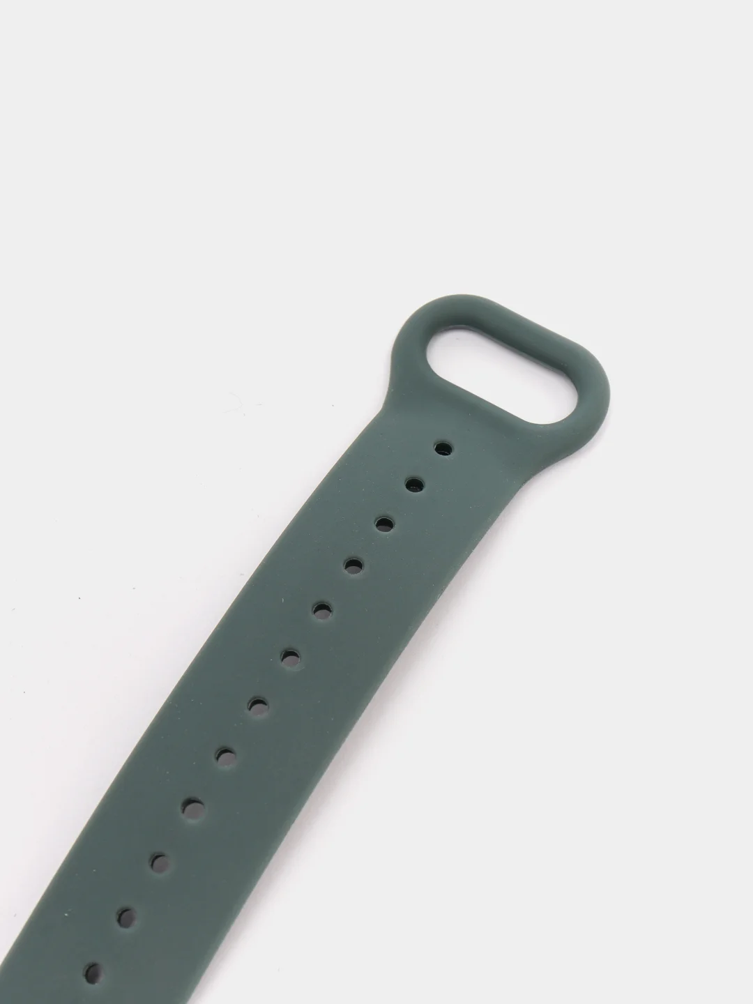 Лесной зеленый ремешок для Xiaomi Mi Band 5 / 6 / 7, силиконовый