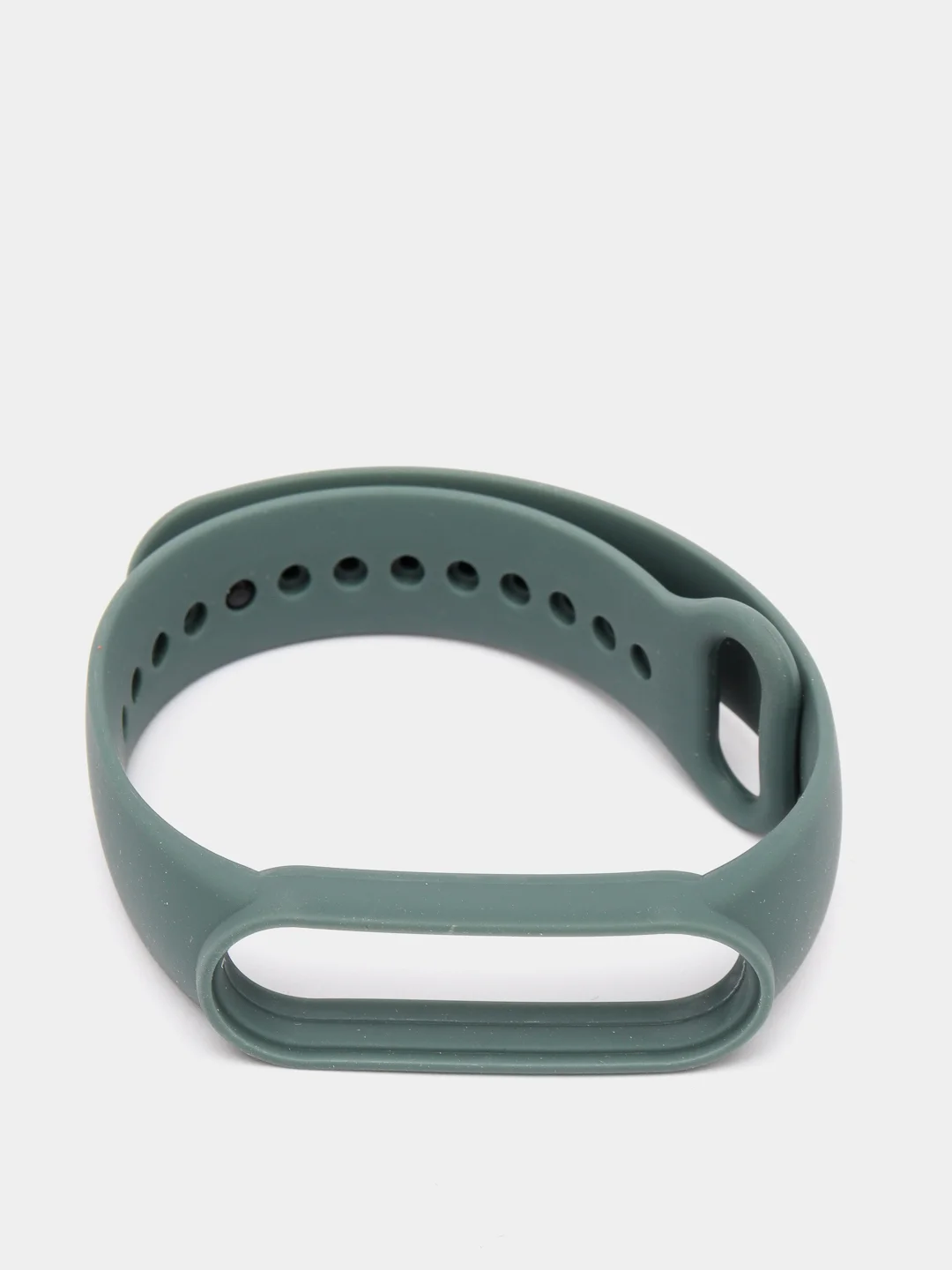 Лесной зеленый ремешок для Xiaomi Mi Band 5 / 6 / 7, силиконовый