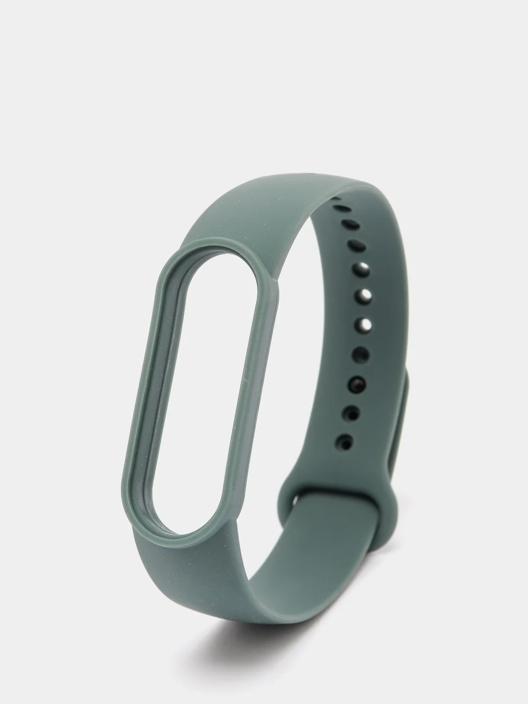 Лесной зеленый ремешок для Xiaomi Mi Band 5 / 6 / 7, силиконовый