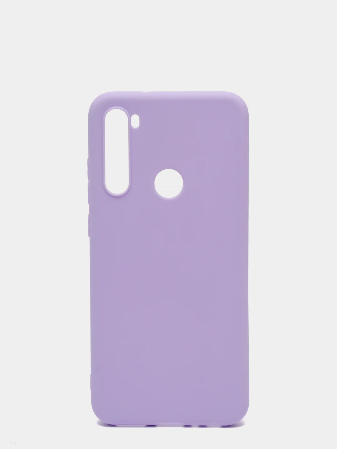 Сиреневый чехол для Xiaomi Redmi Note 8T силиконовый матовый однотонный