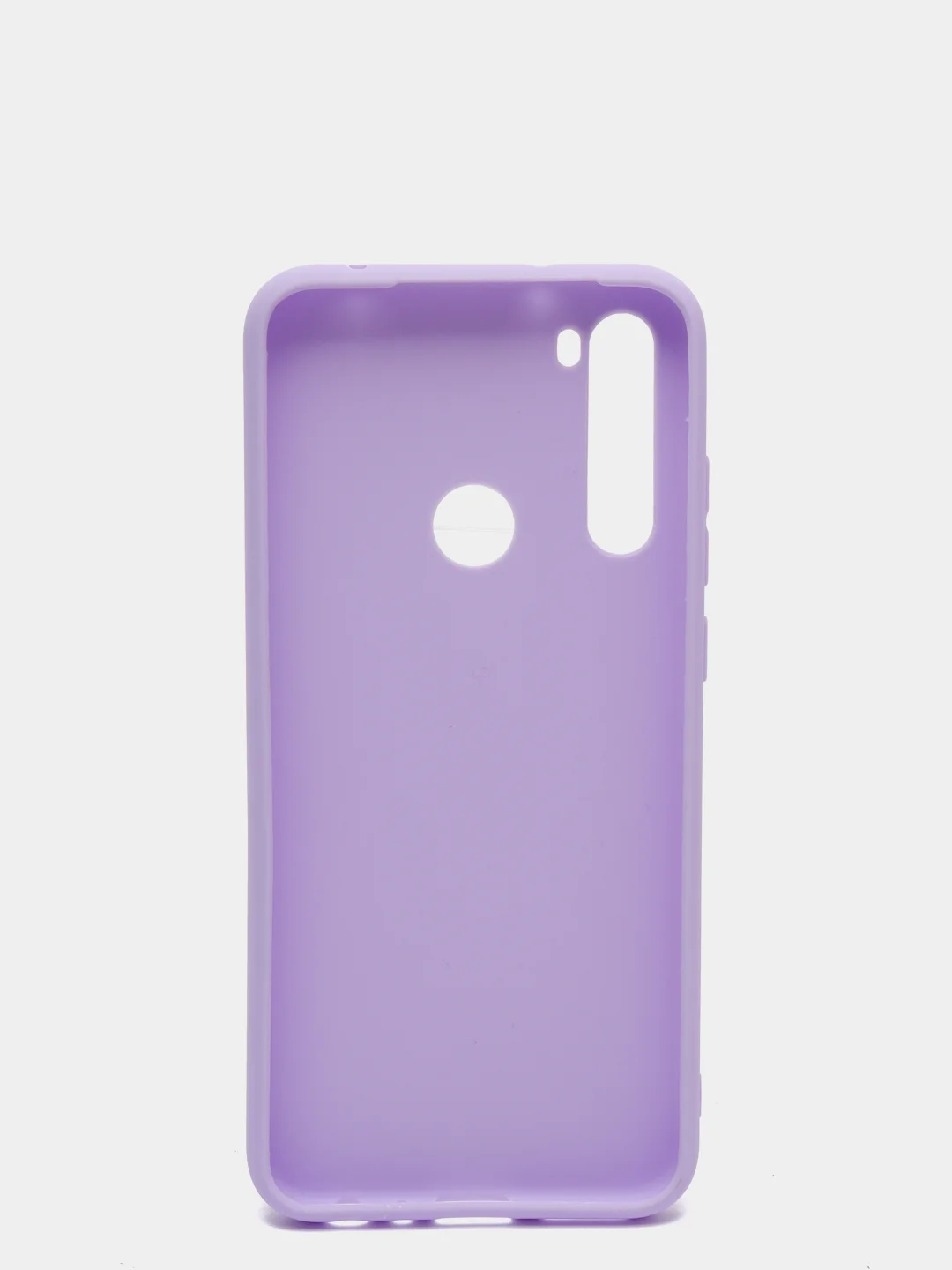 Сиреневый чехол для Xiaomi Redmi Note 8T силиконовый матовый однотонный