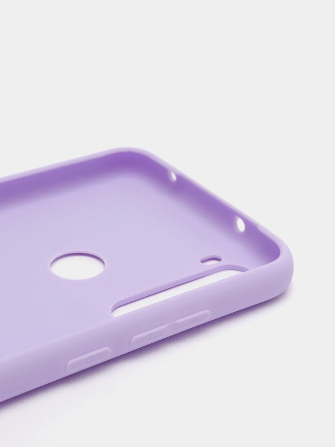 Сиреневый чехол для Xiaomi Redmi Note 8T силиконовый матовый однотонный
