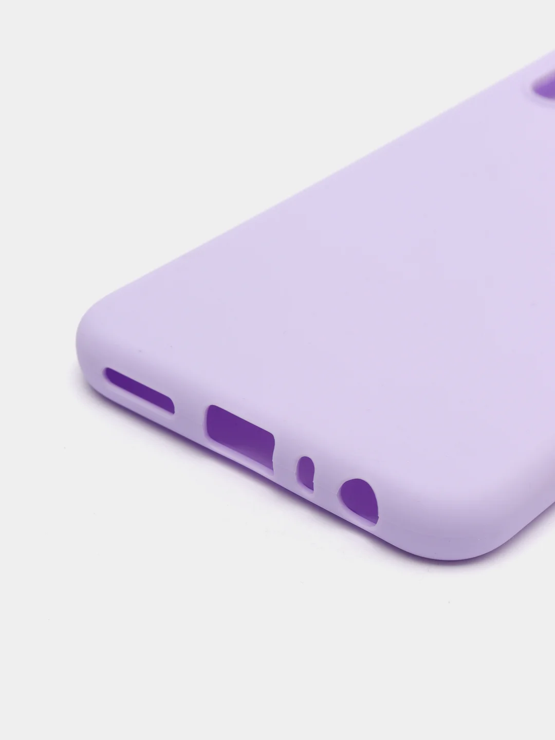 Сиреневый чехол для Xiaomi Redmi Note 8T силиконовый матовый однотонный