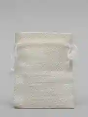 Мешочек подарочный "Льняной" 7x9 см, цвет молочный
