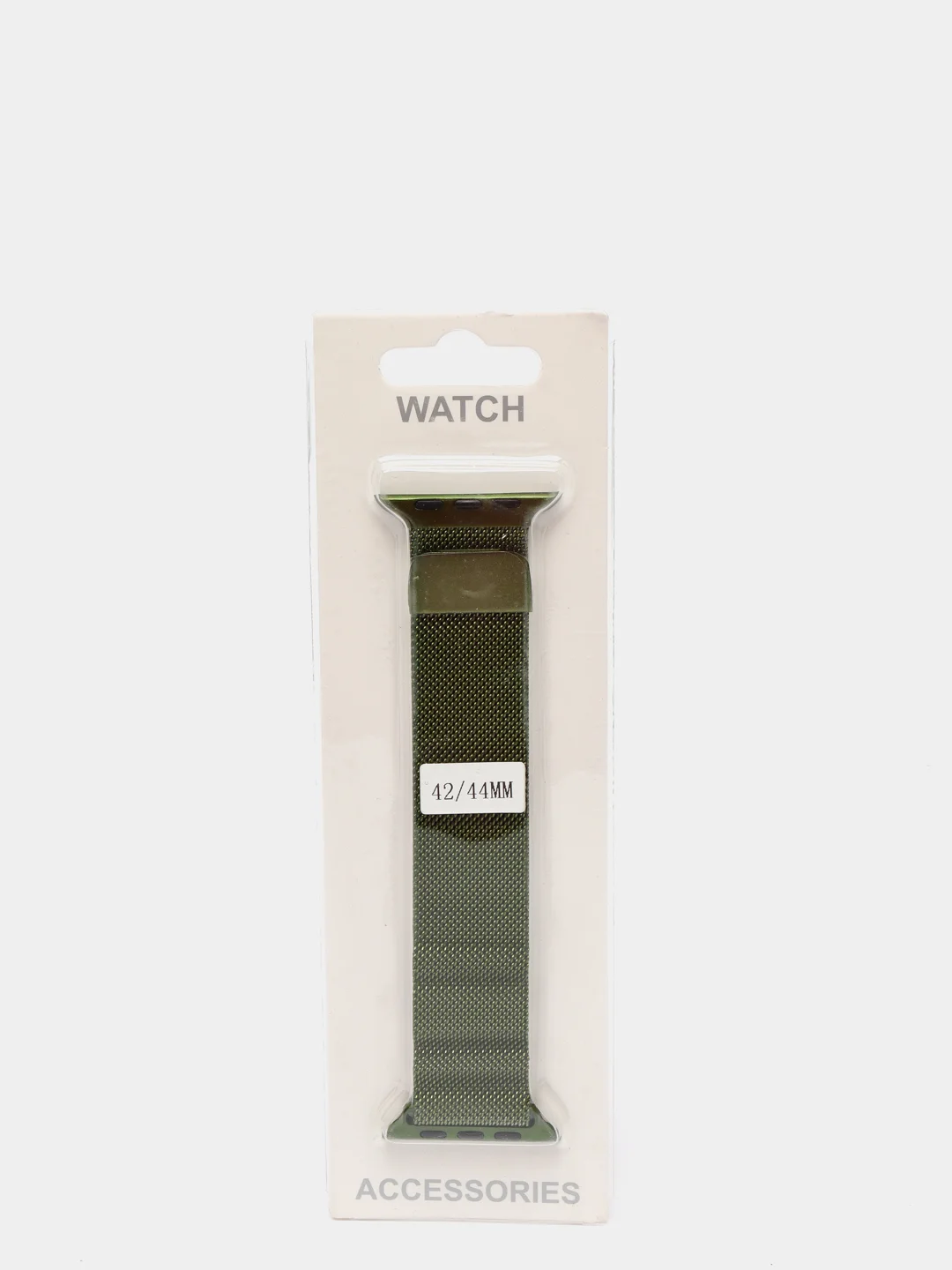 Лесной зеленый ремешок для Apple Watch "Миланская петля", металлический