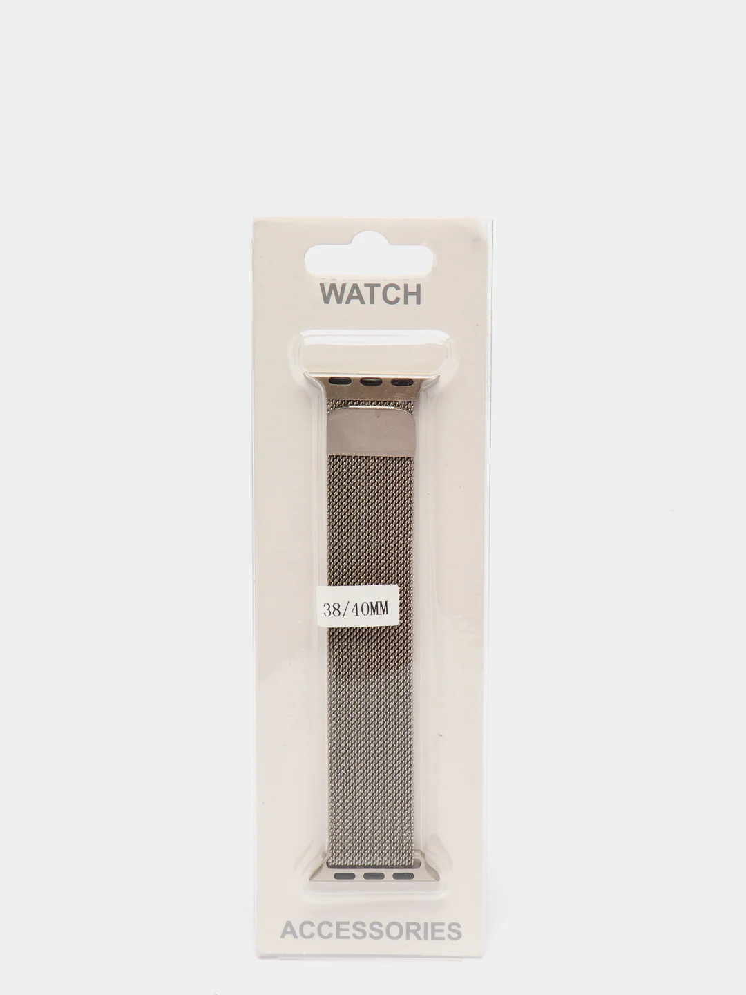 Серый ремешок для Apple Watch "Миланская петля", металлический