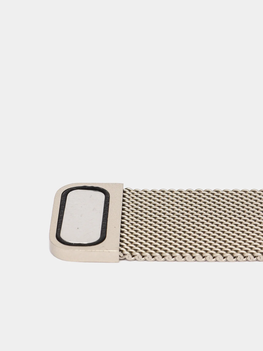 Серый ремешок для Apple Watch "Миланская петля", металлический