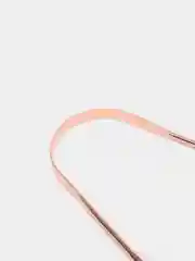 Золотой стальной Скребок для Языка: Эффективный Очиститель и Освежитель Дыхания
