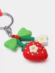 Вишнёвый брелок для ключей, силиконовая ручка, на рюкзак