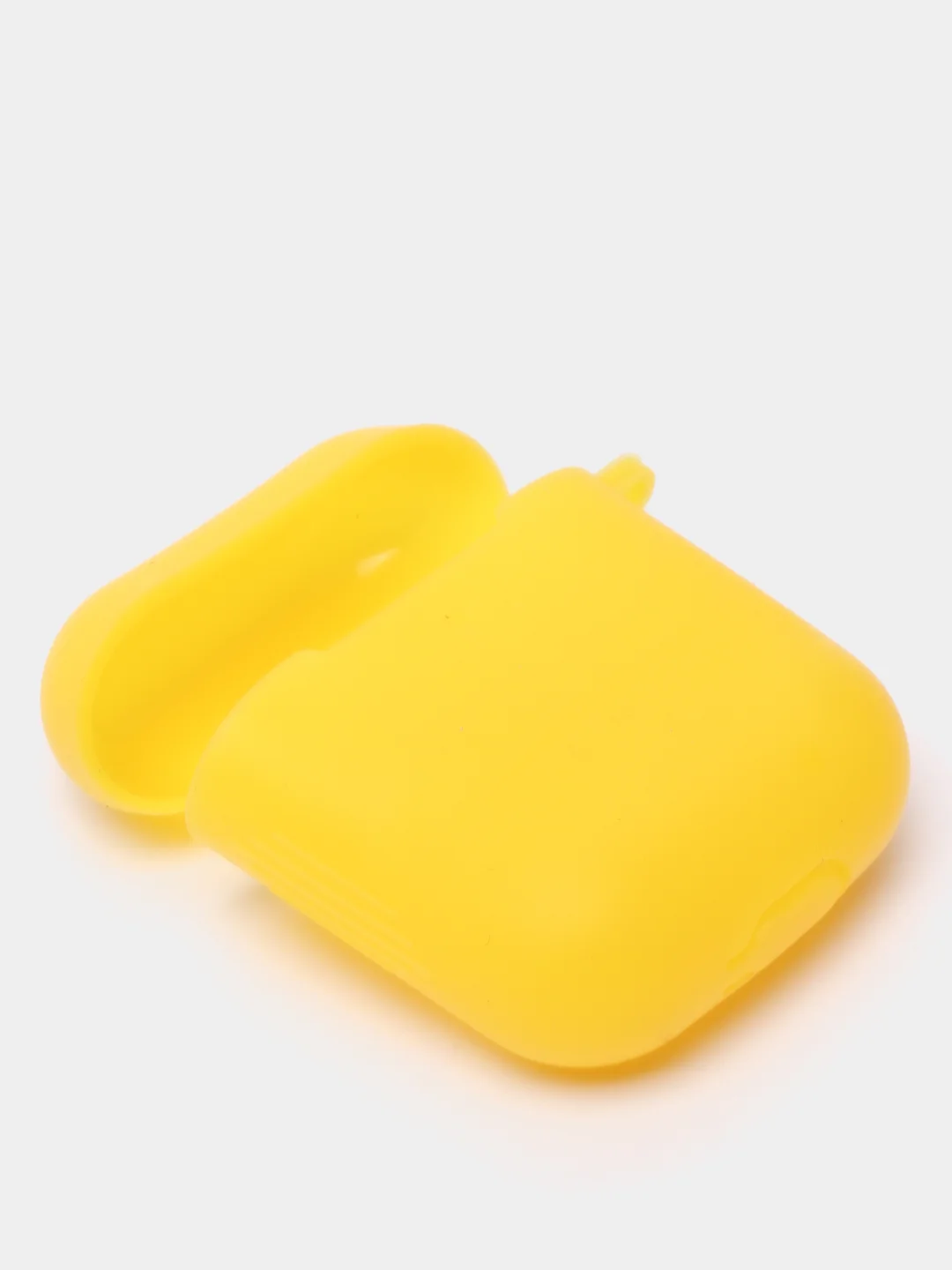 Желтый силиконовый чехол для беспроводных наушников AirPods