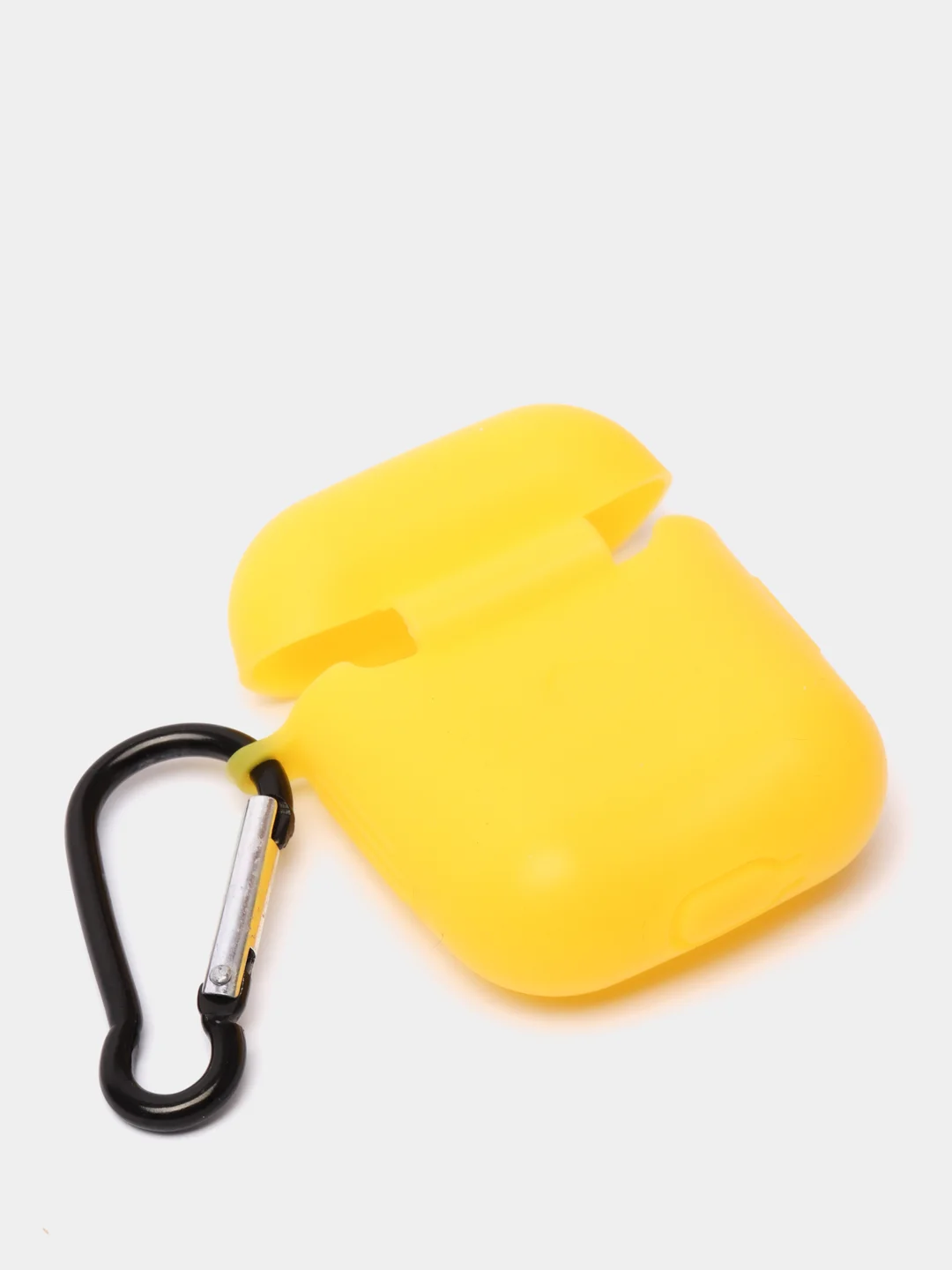 Желтый силиконовый чехол для беспроводных наушников AirPods