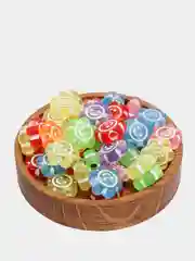 Бирюзовый бусины для рукоделия в баночке, 25 г