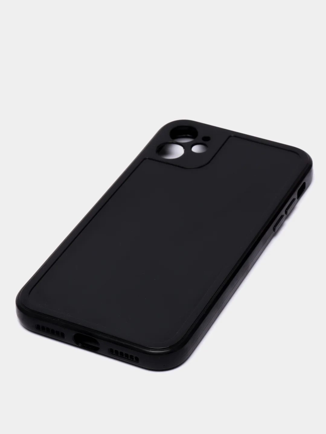 Черный чехол для iPhone 7 8 Plus XR X XS 11 12 13 Pro Max mini с защитой камеры айфон про макс
