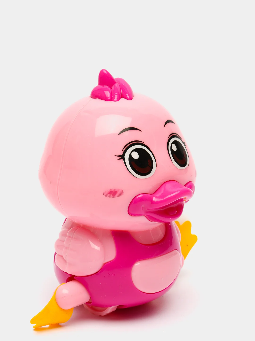 Розовый заводная игрушка "Утенок", цвет микс