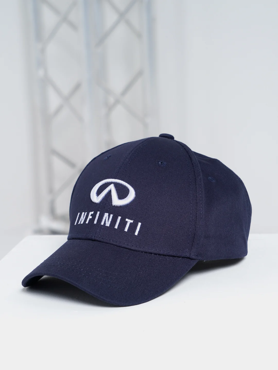 Синий меланж бейсболка унисекс с вышивкой Infiniti, разные цвета