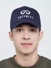 Синий меланж бейсболка унисекс с вышивкой Infiniti, разные цвета