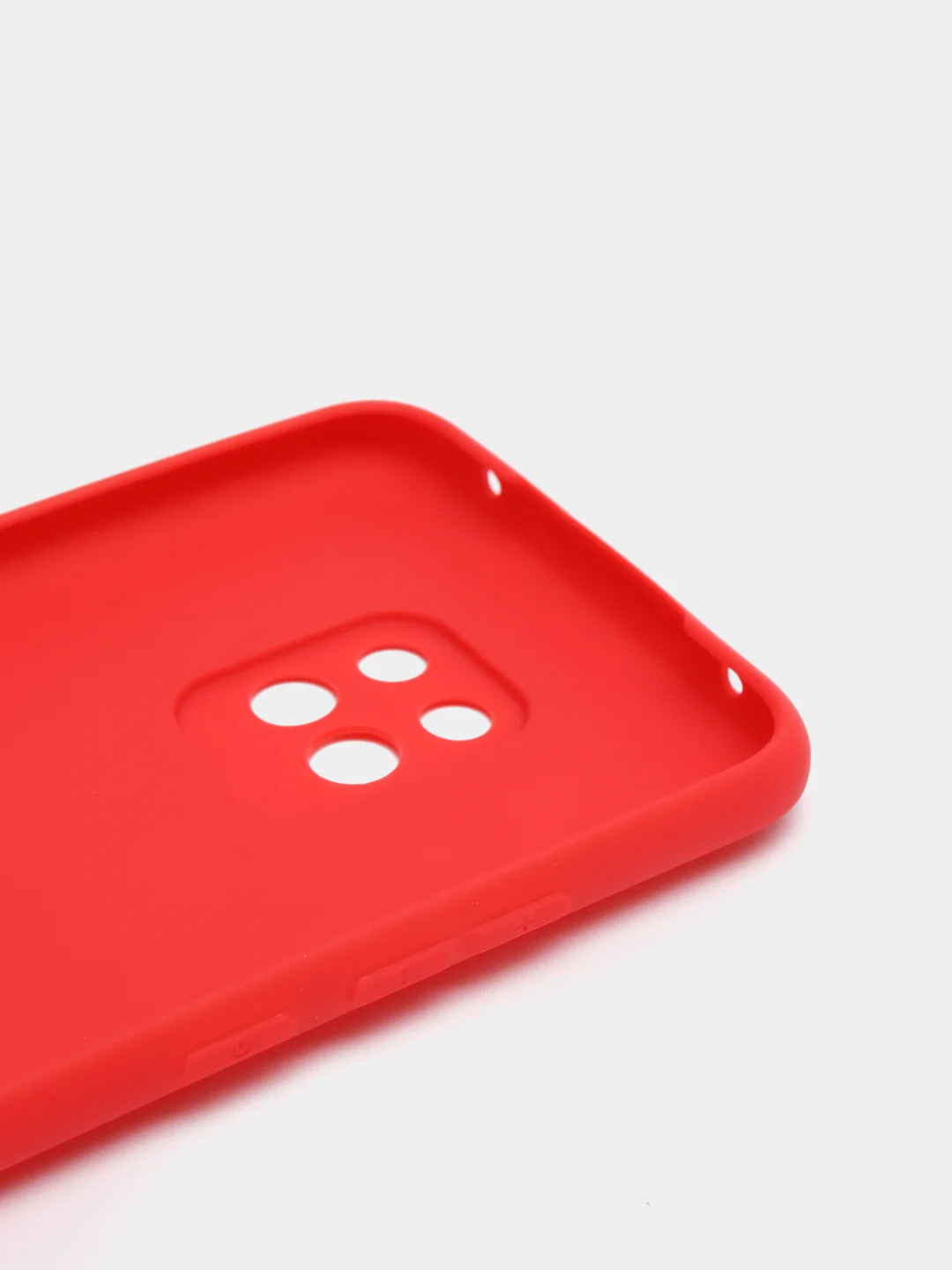 Красный чехол для Xiaomi Redmi 10X 5G, 10X PRO 5G силиконовый цветной матовый