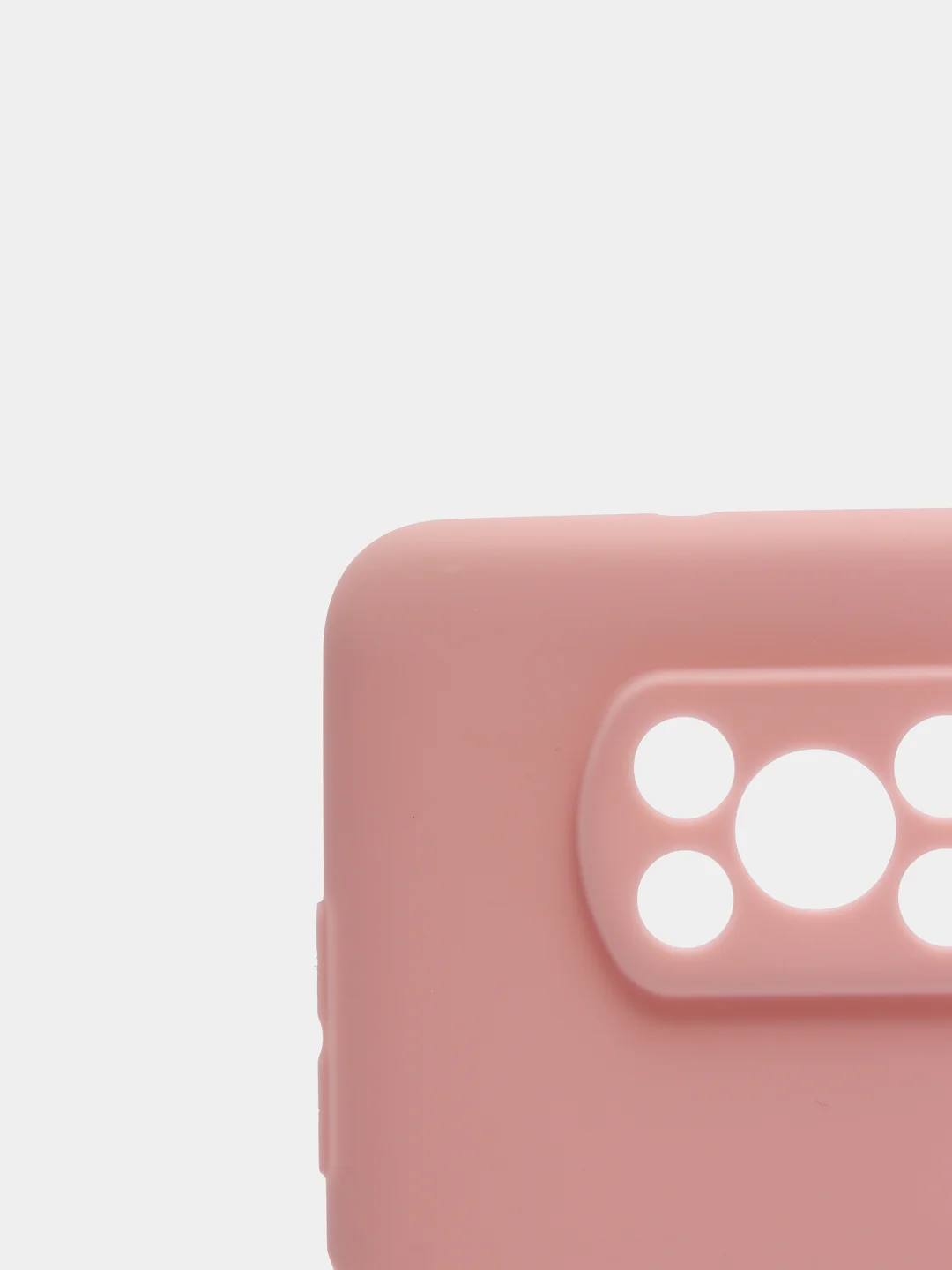 Розовый чехол для Xiaomi POCO X3, X3 PRO, X3 NFC силиконовый цветной матовый