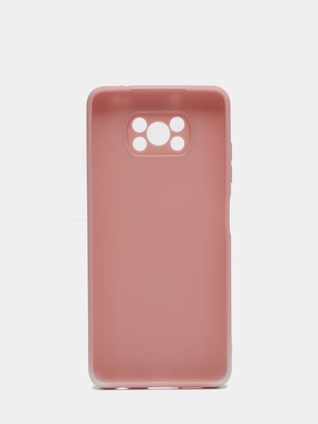 Розовый чехол для Xiaomi POCO X3, X3 PRO, X3 NFC силиконовый цветной матовый