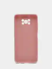 Розовый чехол для Xiaomi POCO X3, X3 PRO, X3 NFC силиконовый цветной матовый
