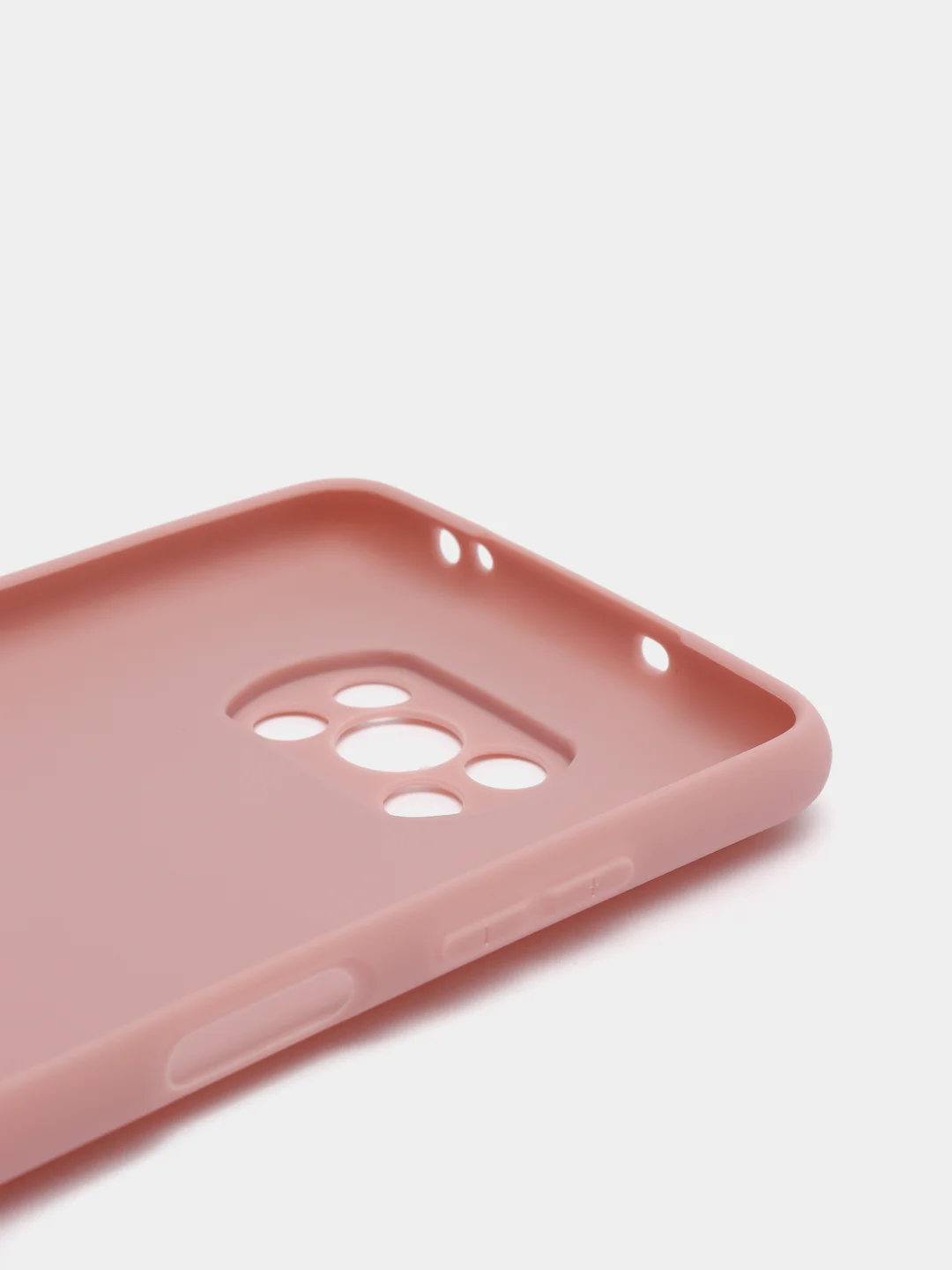 Розовый чехол для Xiaomi POCO X3, X3 PRO, X3 NFC силиконовый цветной матовый