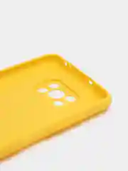Желтый чехол для Xiaomi POCO X3, X3 PRO, X3 NFC силиконовый цветной матовый