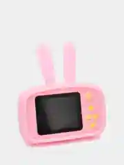 Розовый детский цифровой фотоаппарат с ушками ZOO kids fun camera