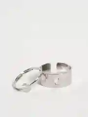 Серебряный парные кольца, 2 штуки