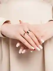 Желтый парные кольца, 2 штуки