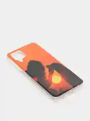 Рыжий чехол Samsung Galaxy M32 / A22 (Самсунг Галакси М32 / А22), силиконовый с рисунком