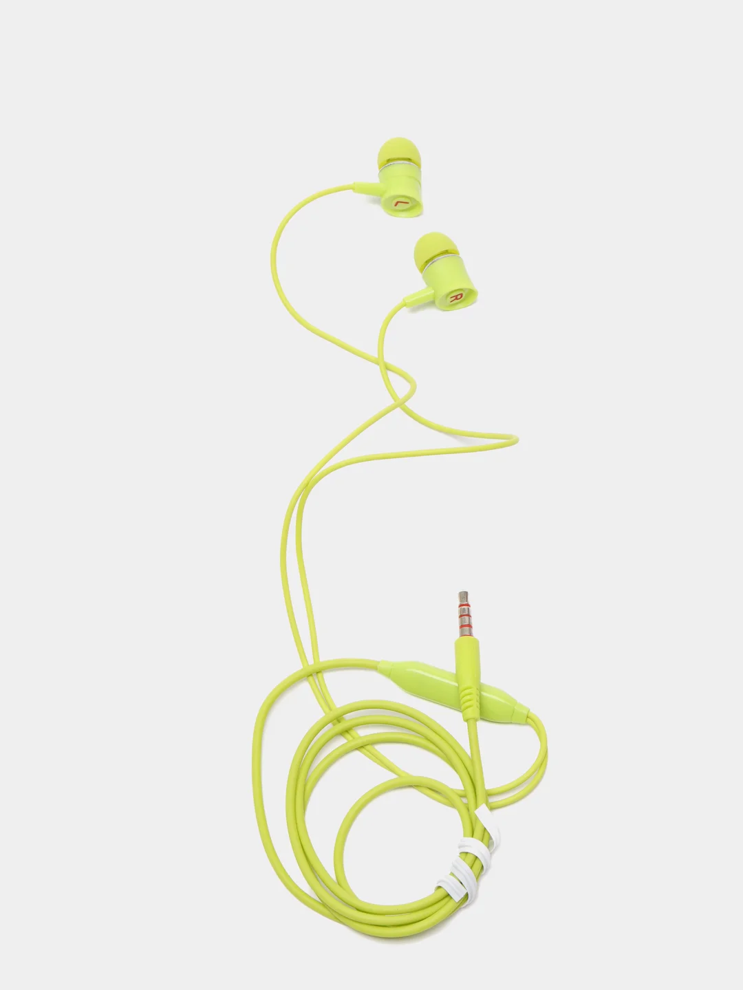 Салатовый наушники проводные Kin 801 Earphone