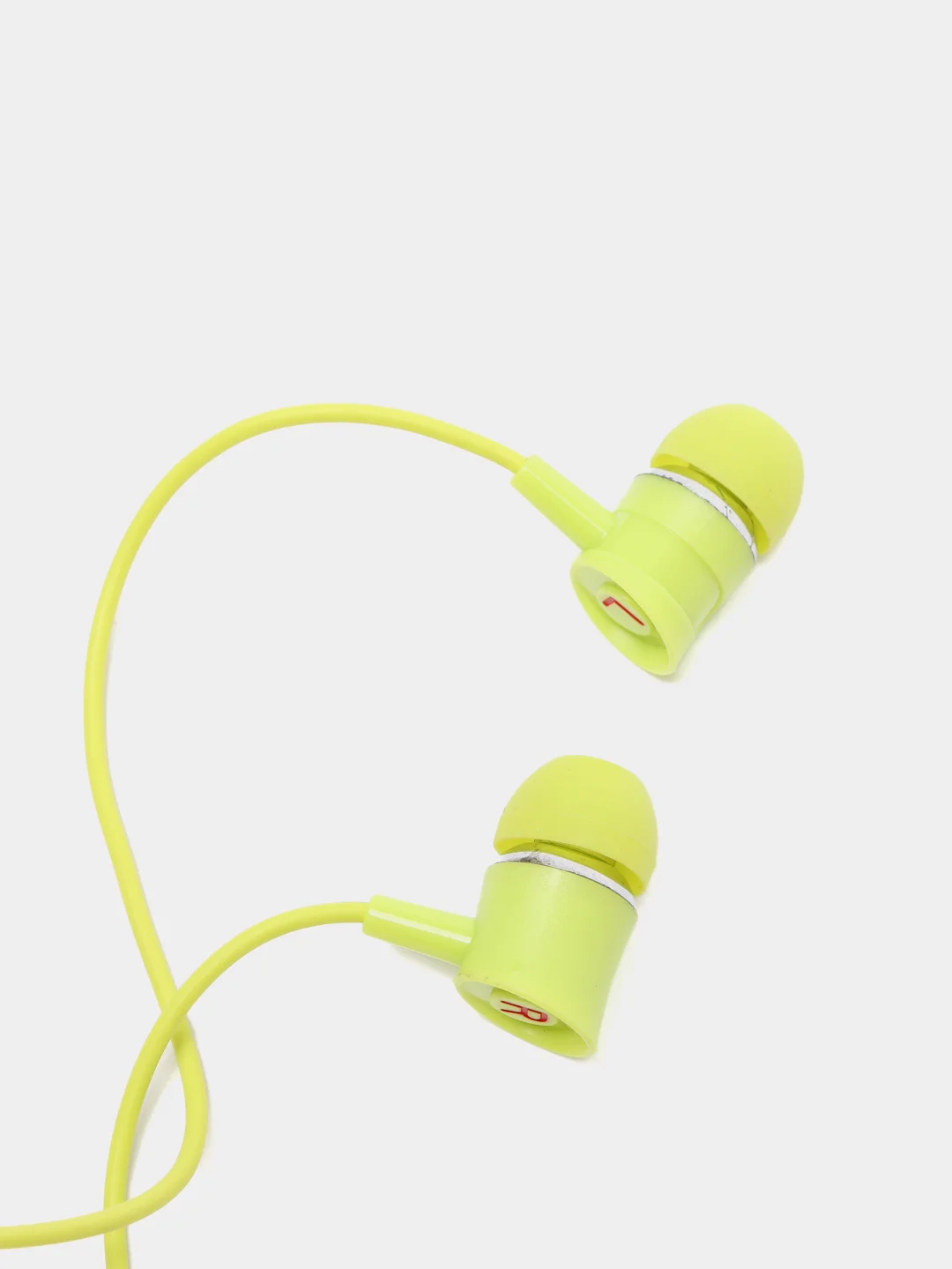 Салатовый наушники проводные Kin 801 Earphone