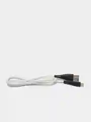 Белый зарядный кабель Denmen D19L, Lightning, 2.4A
