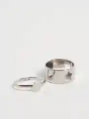 Серебряный парные кольца, 2 штуки