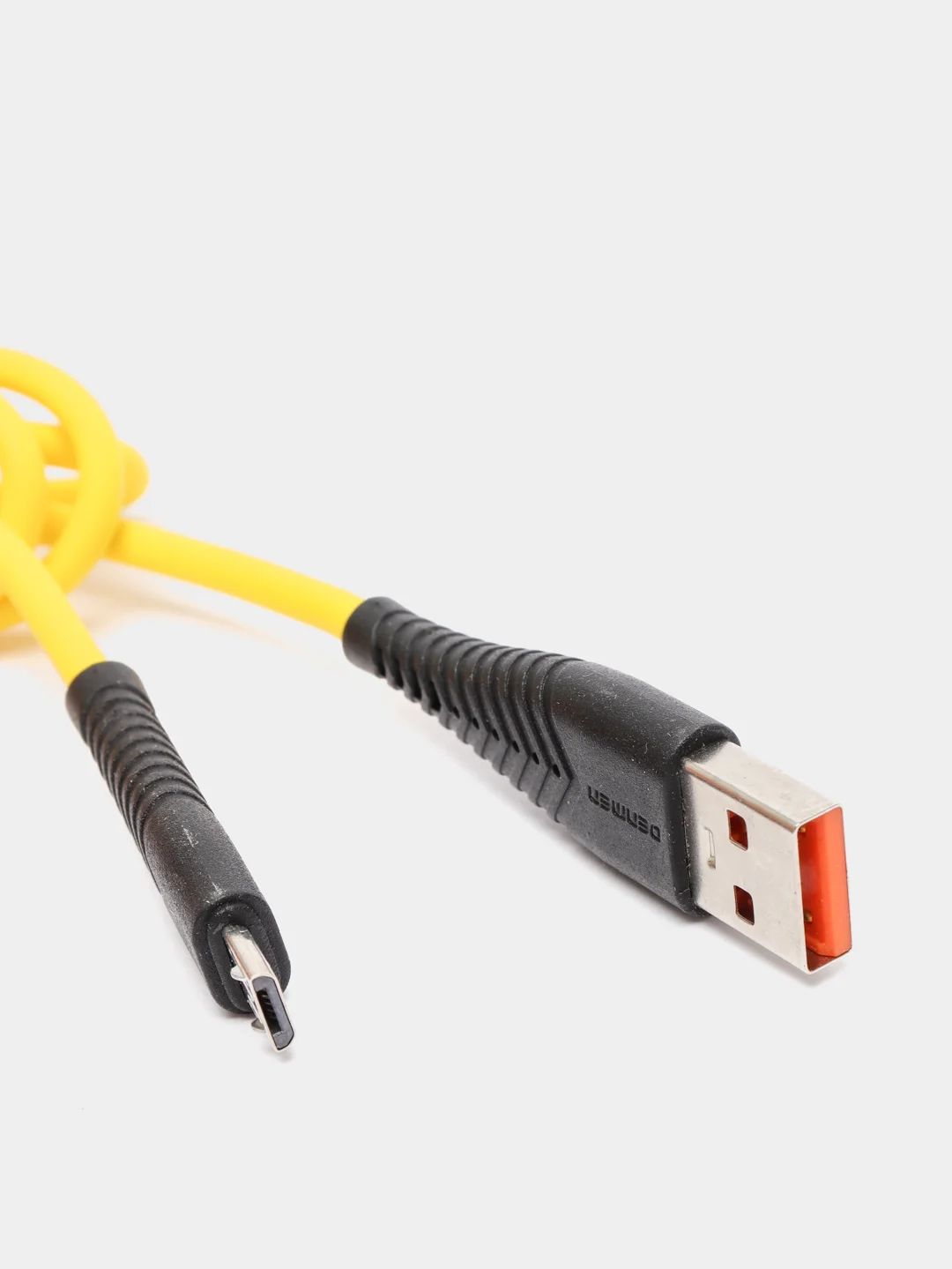 Оранжевый зарядный кабель Denmen D19V Micro USB 2.4A
