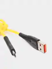 Оранжевый зарядный кабель Denmen D19V Micro USB 2.4A
