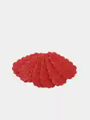 Красный основы из фоамирана для изготовления заколок клик-клак