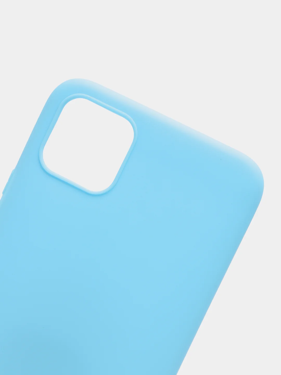 Голубой чехол Realme C11 2020 Реалми С11 2020 силиконовый, цветной, матовый