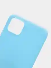 Голубой чехол Realme C11 2020 Реалми С11 2020 силиконовый, цветной, матовый