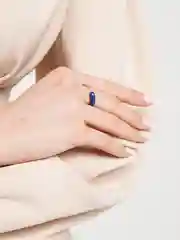 Синий кольцо женское