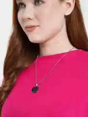 Белый цепочка на шею "лезвие", "геометрия", "хип-хоп"