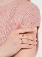 Золотой кольца парные "Сердце"