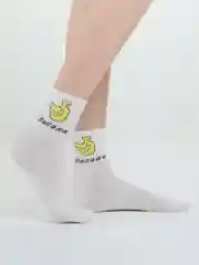 Бронзовый женские носки с фруктами