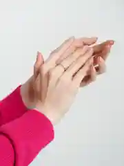 Белый кольцо женское